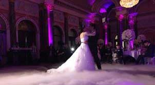 first dance wedding dance on cloud effect